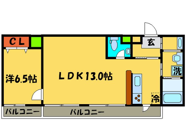 シュシュパルク六条院の物件間取画像